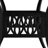Garden Table Black 90x90x73 cm Cast Aluminium 315589