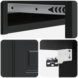 Wall-Mounted Side Table Wall-mounted Black 87.5 x 34.5 x 17 cm 899346