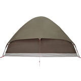 Family Tent Dome 6-Person Brown Waterproof 4009646