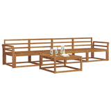 Outdoor Sofa Set 5 pcs Natural Solid Acacia Wood 3367157
