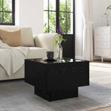 Coffee Table Black oak 40 x 40 x 30 cm Engineered wood 879658