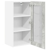 Hanging Cabinet Concrete Grey 40 x 31 x 80 cm Engineered Wood 884304