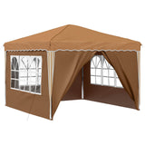 Pop-up Party Tent 288 x 288 x 245 cm Beige Oxford Fabric 42019771