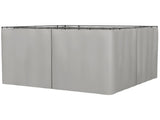 Set of Four 3 x 3m Gazebo Replacement Walls - Light Grey T3398P310861