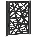 Garden Gate Black 100x125 cm Steel Light Design 4100950