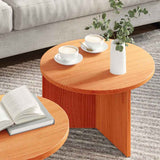 Coffee Table 2 pcs Wax Brown Solid Pine wood 873552