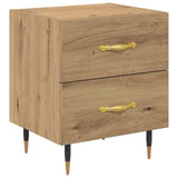 Bedside Cabinet with Drawer 2 pcs Artisan Oak 40 x 35 x 47.5 cm 881980
