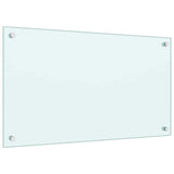 Kitchen Backsplashes 2 pcs White 70x40 cm Tempered Glass 3315783