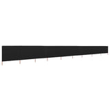 Wind Screen Black Non-woven fabric, wood Large Foldable 47196