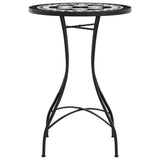 Mosaic Bistro Table Black and White 50x70 cm Ceramic 4003400