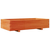 Garden Planter Wax Brown 110x60x26.5 cm Solid Wood Pine 847350