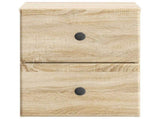 Wall-Mounted Bedside Cabinet Sonoma Oak 34.5 x 33 x 40 cm 899149