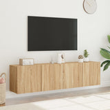 TV Cabinets Wall-mounted 2 pcs Sonoma Oak 80x30x41 cm 836957