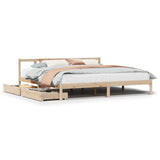 Bed Frame without Mattress 180x200 cm Super King Solid Wood Pine 3301642
