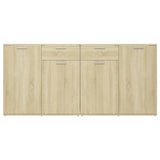 ZNTS Sideboard Sonoma Oak 160x36x75 cm Engineered Wood 3074930