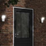 Outdoor LED Wall Lights with Sensors 2pcs White Die-cast Aluminium 4006275