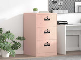 File Cabinet Pink 44 x 50 x 106.5 cm Cold-Rolled Steel 891599