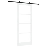 Sliding Door ORKDAL White and Black 93 x 232 cm 3332040