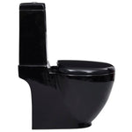 ZNTS Ceramic Toilet Back Water Flow Black 140298