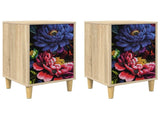 Bedside Cabinet KIEL 2 pcs Sonoma Oak 36 x 33 x 60 cm 8007298
