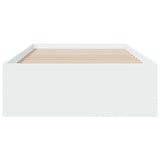 Bed Frame with Drawers without Mattress White 75x190 cm Small Single 3280440
