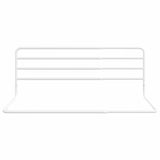 Toddler Safety Bed Rail White x55 cm Iron 10234