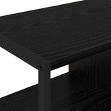Side Cabinet Black Oak 96.5 x 30 x 75 cm Engineered Wood 886612