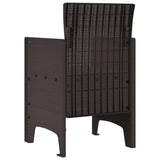 Garden Chair 4 pcs Brown 53 x 49 x 85 cm Polypropylene 847475
