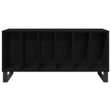 Record Cabinet Black Oak 100 x 38 x 48 cm Engineered Wood 862907