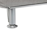 Single Sofa Bed, 1 Person Sleeper Foldable Lounge with Pillow, Grey T3398P328104