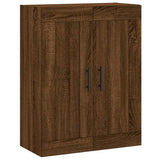 Wall Mounted Cabinet Brown Oak 69.5x34x90 cm Engineered Wood 830411