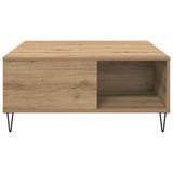 Coffee Table Artisan Oak 80 x 80 x 36.5 cm Engineered Wood 881667