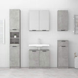 Bathroom Cabinet Concrete Grey 64.5x33.5x59 cm Engineered Wood 811308