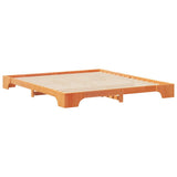 Bed Frame Brown 180 x 210 cm Solid Pine Wood 872907