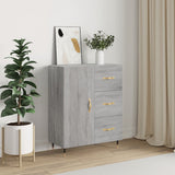 Sideboard Grey Sonoma 69.5x34x90 cm Engineered Wood 827898