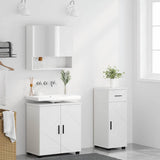 Bathroom Furniture Set 3 pcs White Engineered wood & Metal 3392953