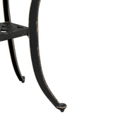 ZNTS Garden Table Bronze Ø48x53 cm Cast Aluminium 4002823