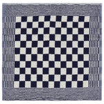 ZNTS 20 Piece Towel Set Blue and White Cotton 136289