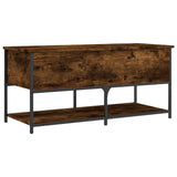 Storage Bench Smoked Oak 100x42.5x47 cm Engineered Wood 839025