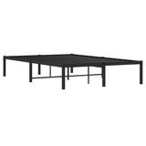 Metal Bed Frame without Mattress Black 120x190cm 373652