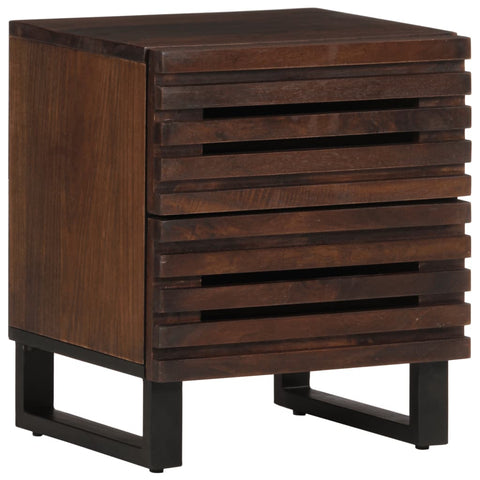 ZNTS Bedside Cabinet 40x33x46 cm Solid Wood Mango 377430