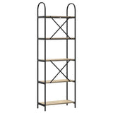 Bookshelf Sonoma Oak 60 x 30 x 183 cm Engineered wood 879906
