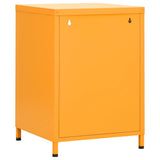 Nightstand Mustard Yellow 35x35x51 cm Steel 336218