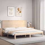 Bed Frame without Mattress 200x200 cm Solid Wood Pine 3193681