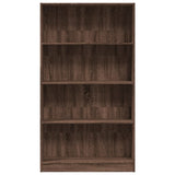 Bookcase Brown Oak 80x24x143 cm Engineered Wood 857850