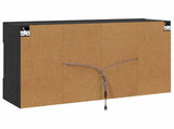 TV Wall Cabinet Black Oak 98.5 x 30 x 60.5 cm Engineered Wood 8000987