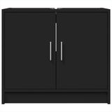 Sink Cabinet Black 63x29x55 cm Engineered Wood 848095