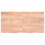 Table Top Light Brown 120x60x cm Treated Solid Wood Oak 3156376