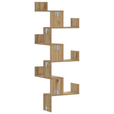 Wall Corner Shelf Artisian Oak 45x45x147 cm Engineered Wood 852644
