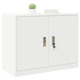 Storage Cabinet White 90 x 40 x 70 cm Steel 891639